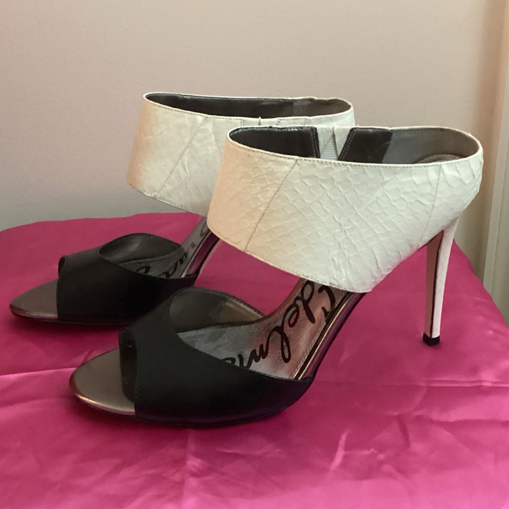 Sam Edelman Black and White Heels